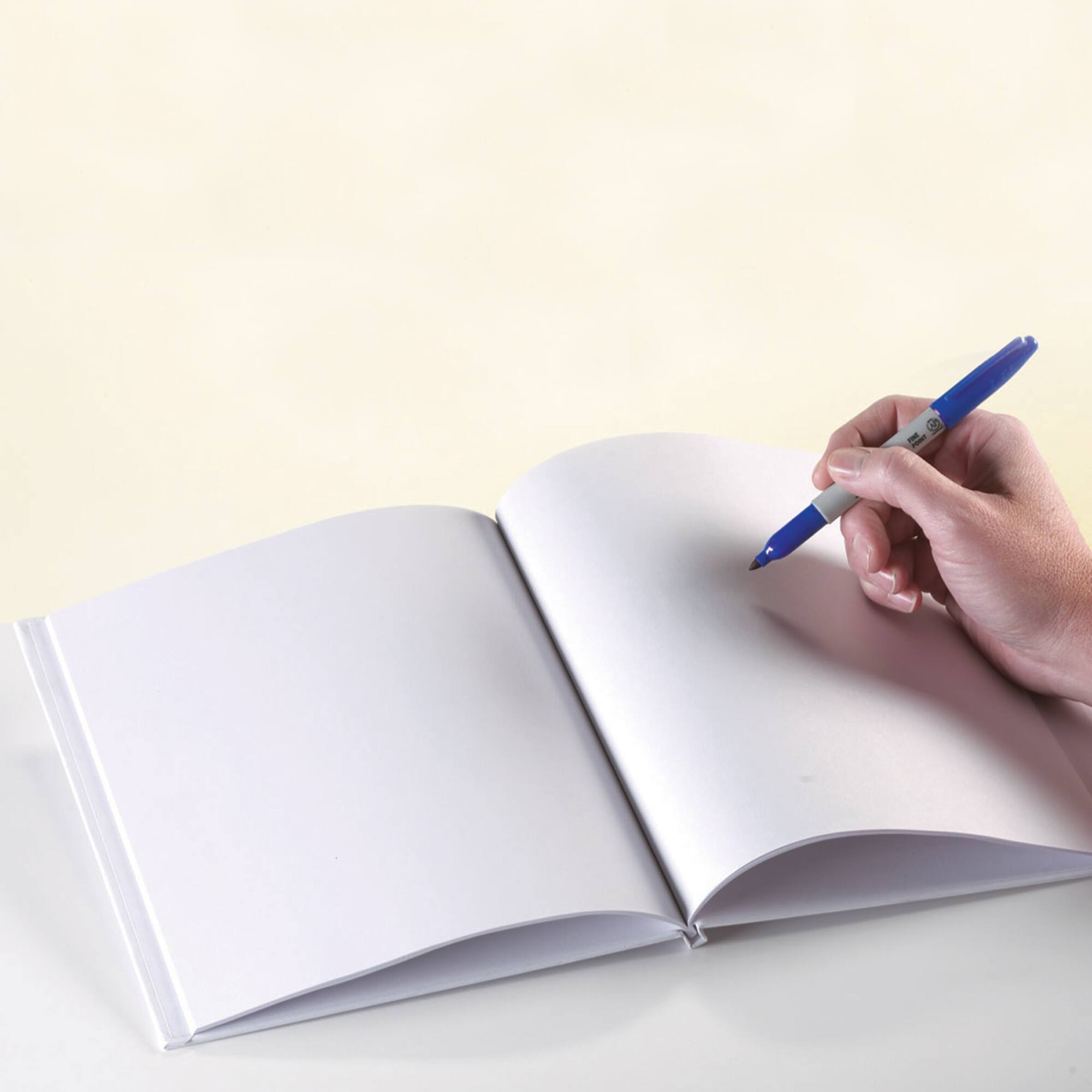 White Hardcover Blank Book, 6 Count